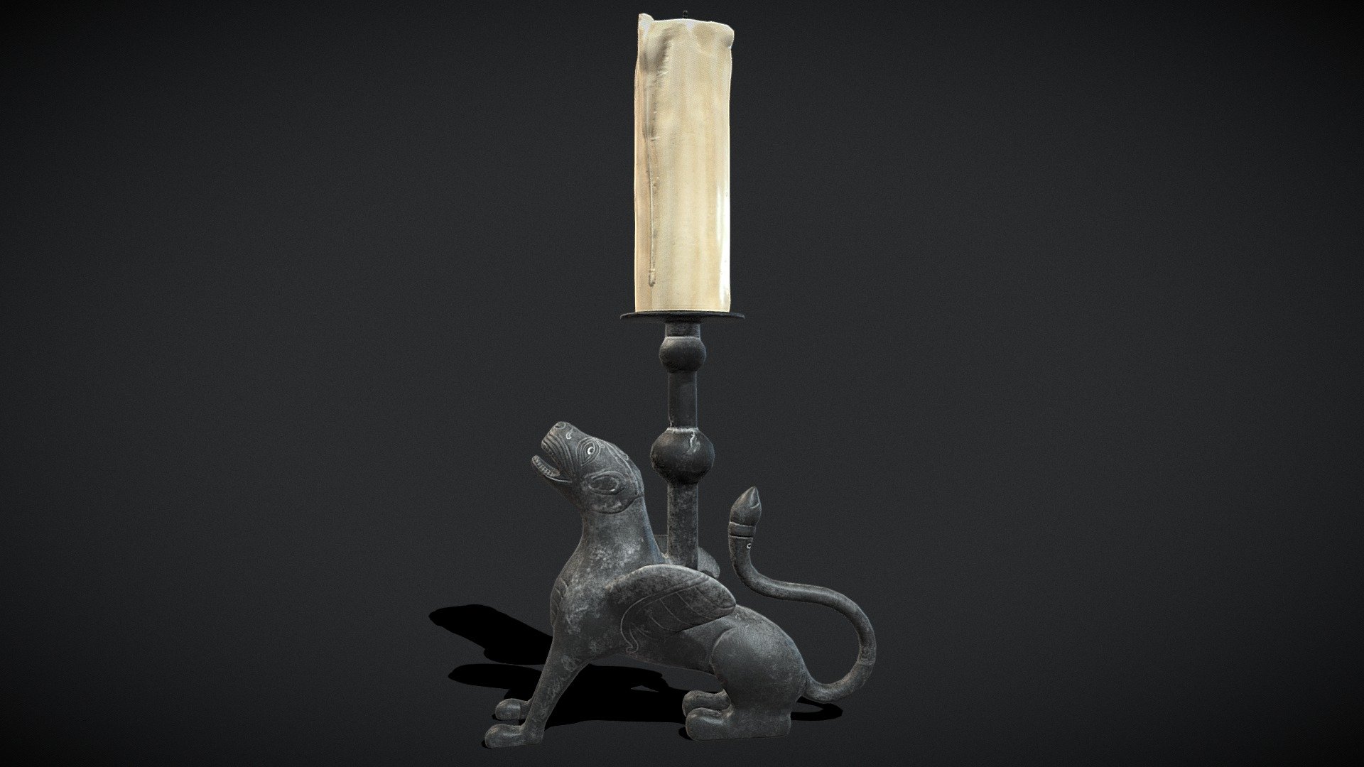 Bronze Chimera Candlestick
VR / AR / Low-poly
PBR approved
Geometry Polygon mesh
Polygons 3,161
Vertices 3,036
Textures 4K PNG - Bronze Chimera Candlestick - Buy Royalty Free 3D model by GetDeadEntertainment 3d model