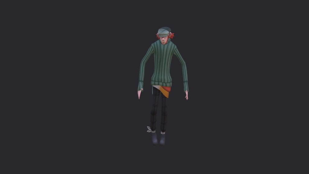 A little fun with a dance animation I made in mocap - Lawler Dance - 3D model by Tristan (@radioactivelime) 3d model