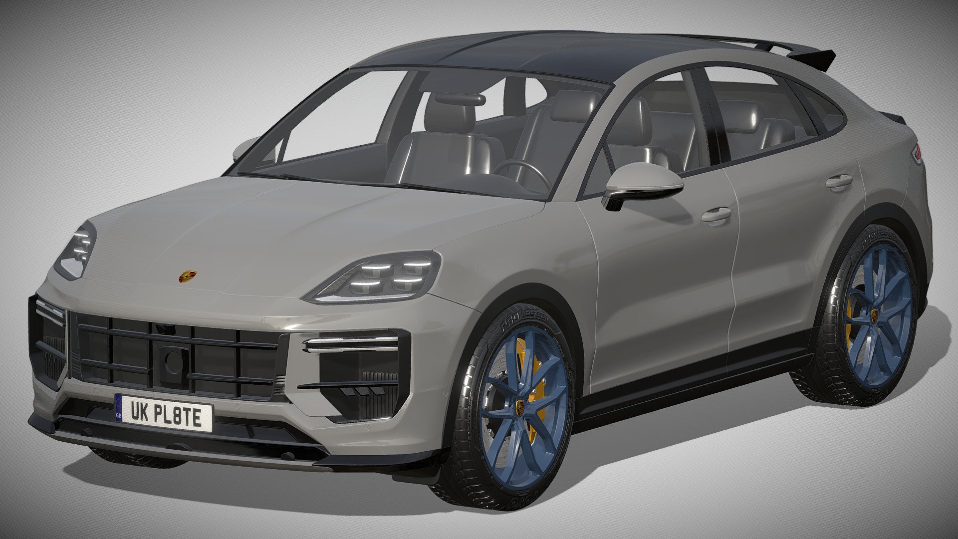 Porsche Cayenne Turbo GT 2024

https://www.porsche.com/usa/models/cayenne/cayenne-coupe-models/cayenne-coupe-turbo-gt/

Clean geometry Light weight model, yet completely detailed for HI-Res renders. Use for movies, Advertisements or games

Corona render and materials

All textures include in *.rar files

Lighting setup is not included in the file! - Porsche Cayenne Turbo GT 2024 - Buy Royalty Free 3D model by zifir3d 3d model
