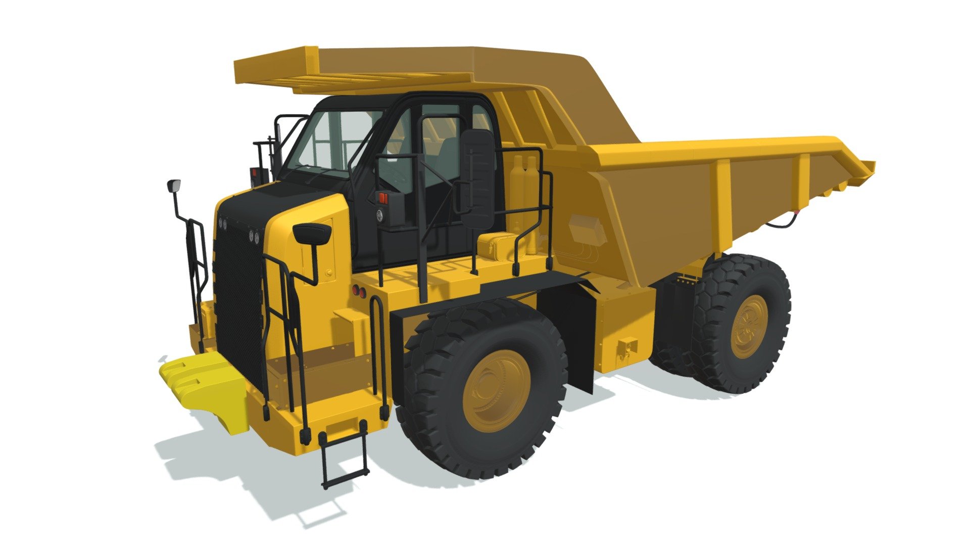 High quality 3d model of an off-highway mining dump truck.
Semi interior details 3d model