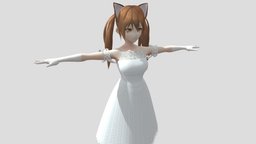 【Anime Character】Maple (Bride/Unity 3D) japan, bride, animegirl, wedding-dress, animemodel, anime3d, japanese-style, anime-character, vroid, unity, anime, japanese