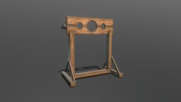Pillory dungeon, prop, medieval, torture, pillory