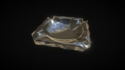 Crystal Ashtray crystal, ashtray, glass