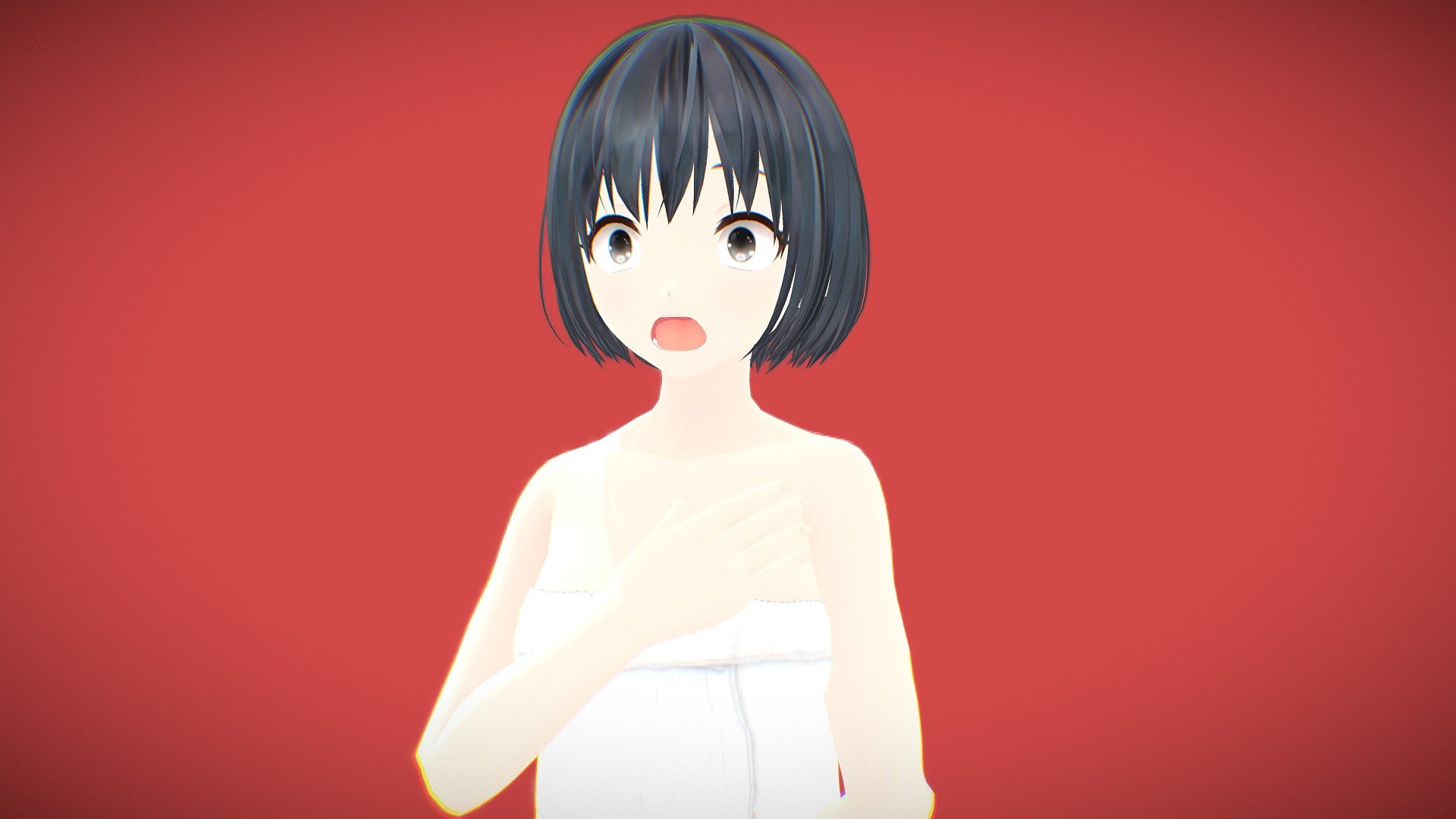 This is 3d Model of Anime Girl Kazuko
* Rigged - Yes
* Facial Expression - Yes

FAQ
Q. is she From an Anime?
A. No, she is a OC.

Q. How to Change Facial Expressions?
Ans. To change the facial Expressions of the Model simply choese the model's head and go to &ldquo;Object Data Properties