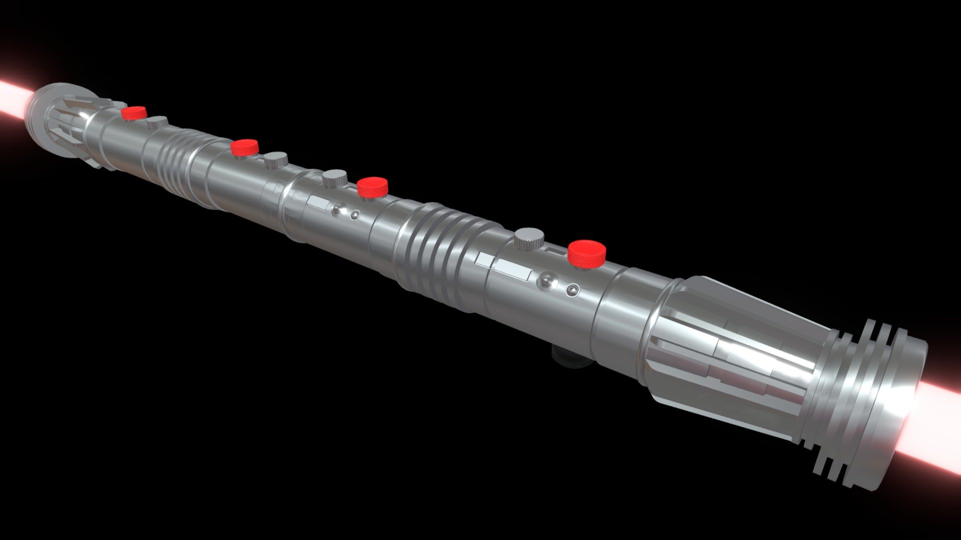 Made in maya 2016 - Darth Maul Ep 1 Double Lightsaber - 3D model by Wil (@fapaknight) 3d model