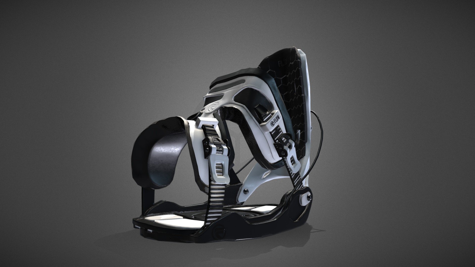 After the Flow Alpha Stormtrooper 2016 snowboard bindings. Modeled in 3DSMax and textured in Substance Painter 3d model