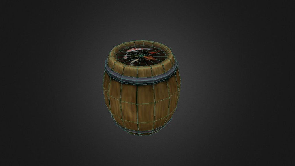 Texture: 1024x1024
Polycount 480 tris
First prop try / Modeled with Blender and handpainted texture - Wood Barrel Handpainted - 3D model by patriciasanchez 3d model