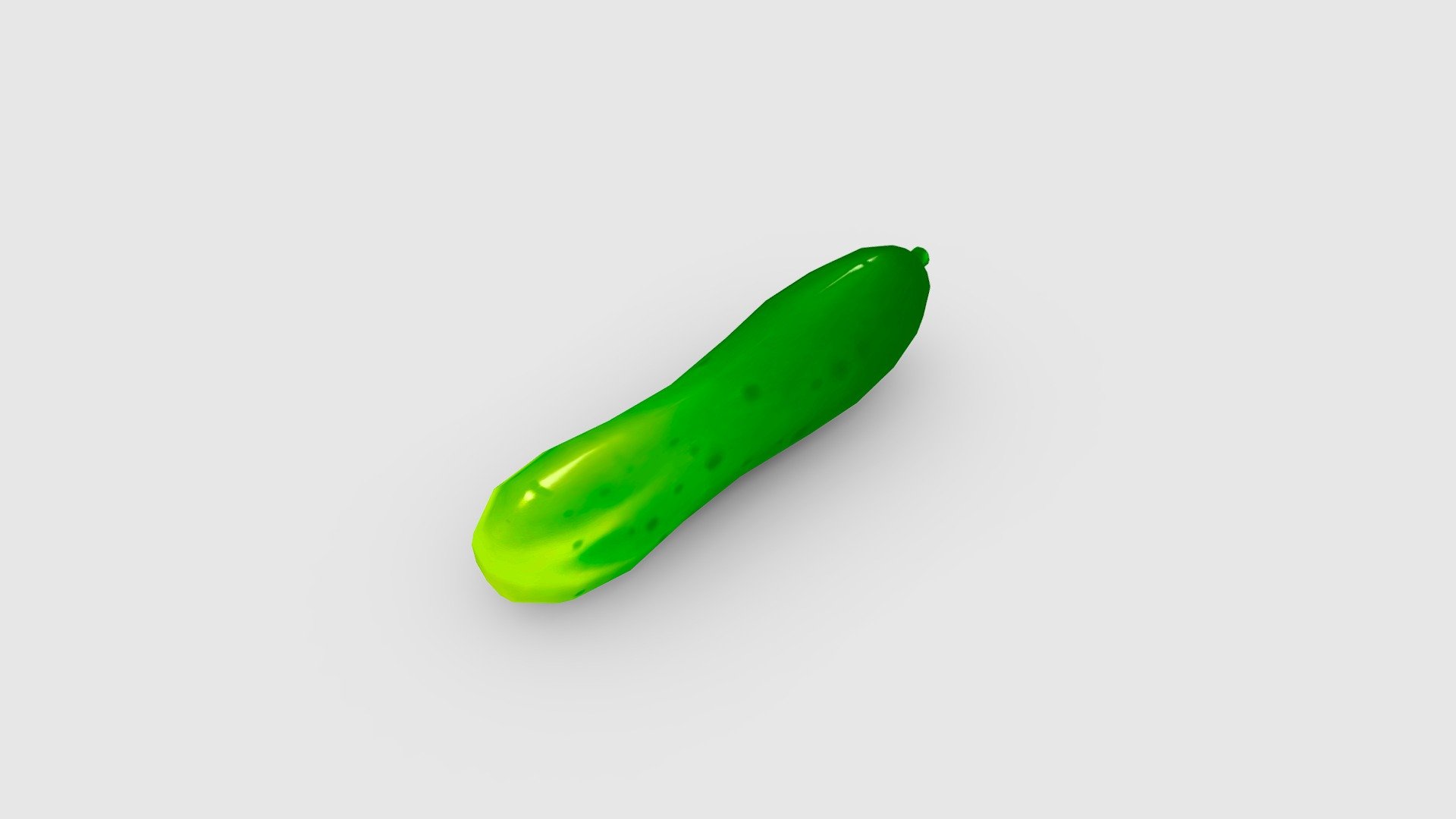 Cartoon cucumber - Cartoon cucumber - Buy Royalty Free 3D model by ler_cartoon (@lerrrrr) 3d model