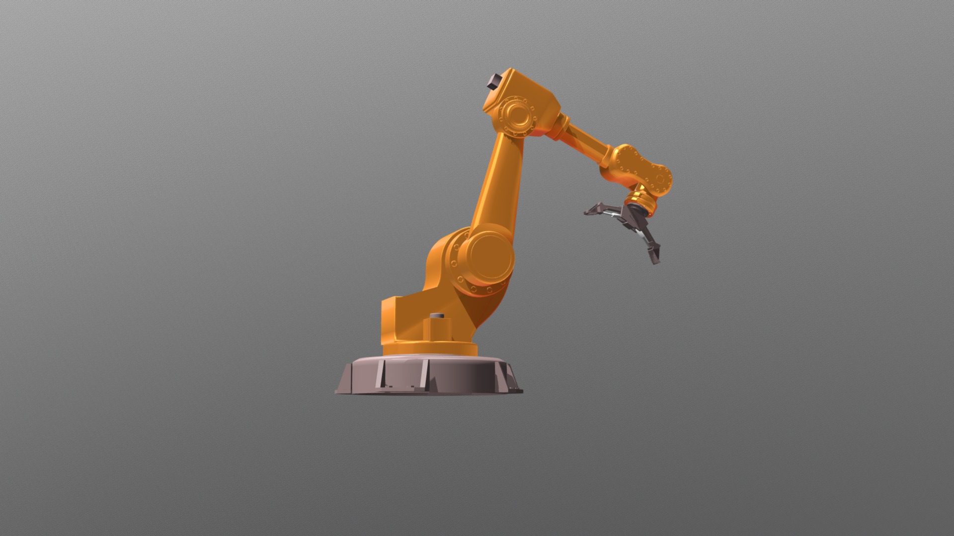 A robotic arm like those used in industrial factories 3d model