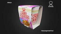 Cup Noodle burger, food, eater, eat, realitycapture, 3dsmax
