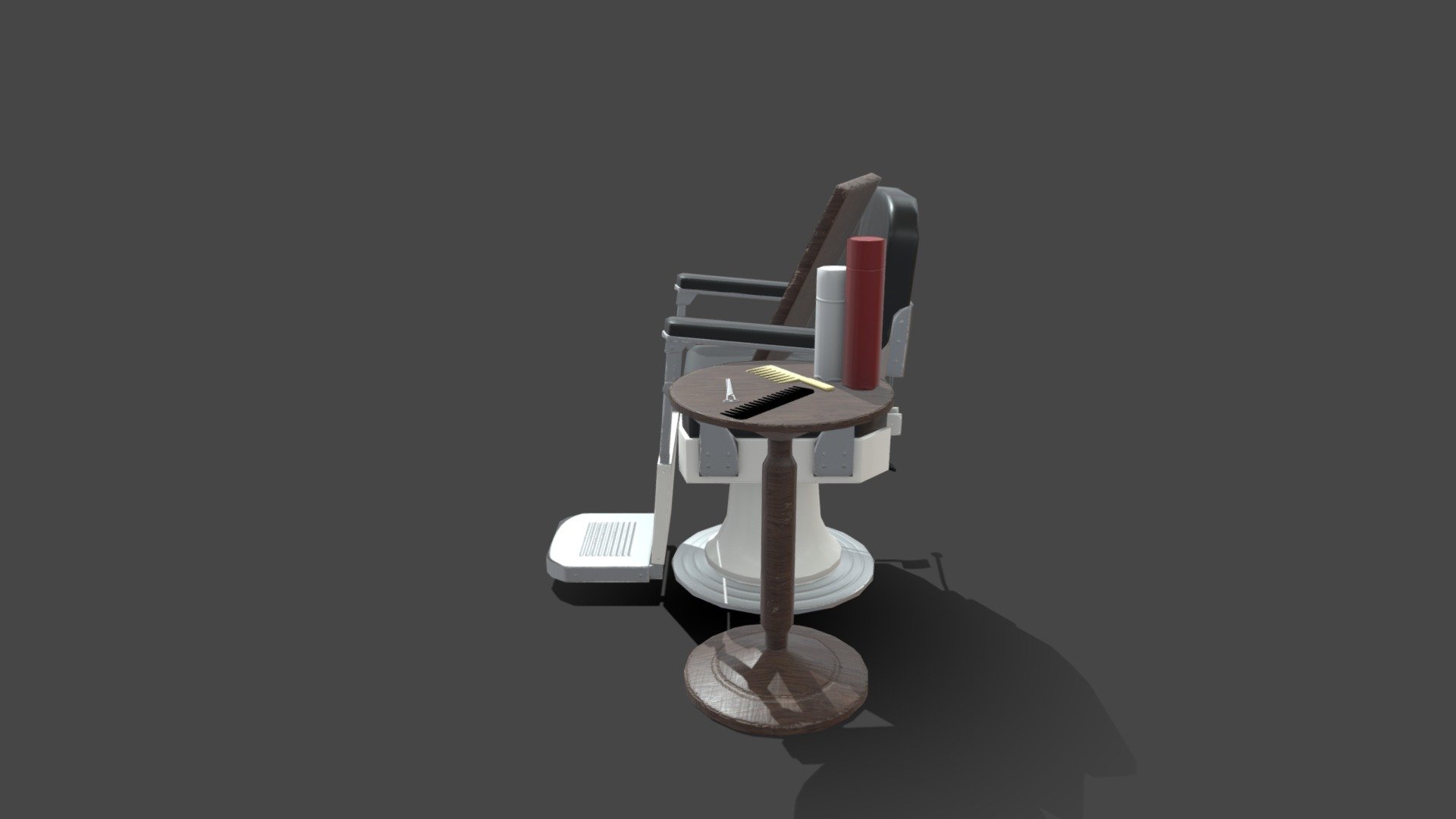 Barber Nike Chair - 3D model by sebi.contu 3d model