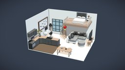 Low Poly Apartment n8