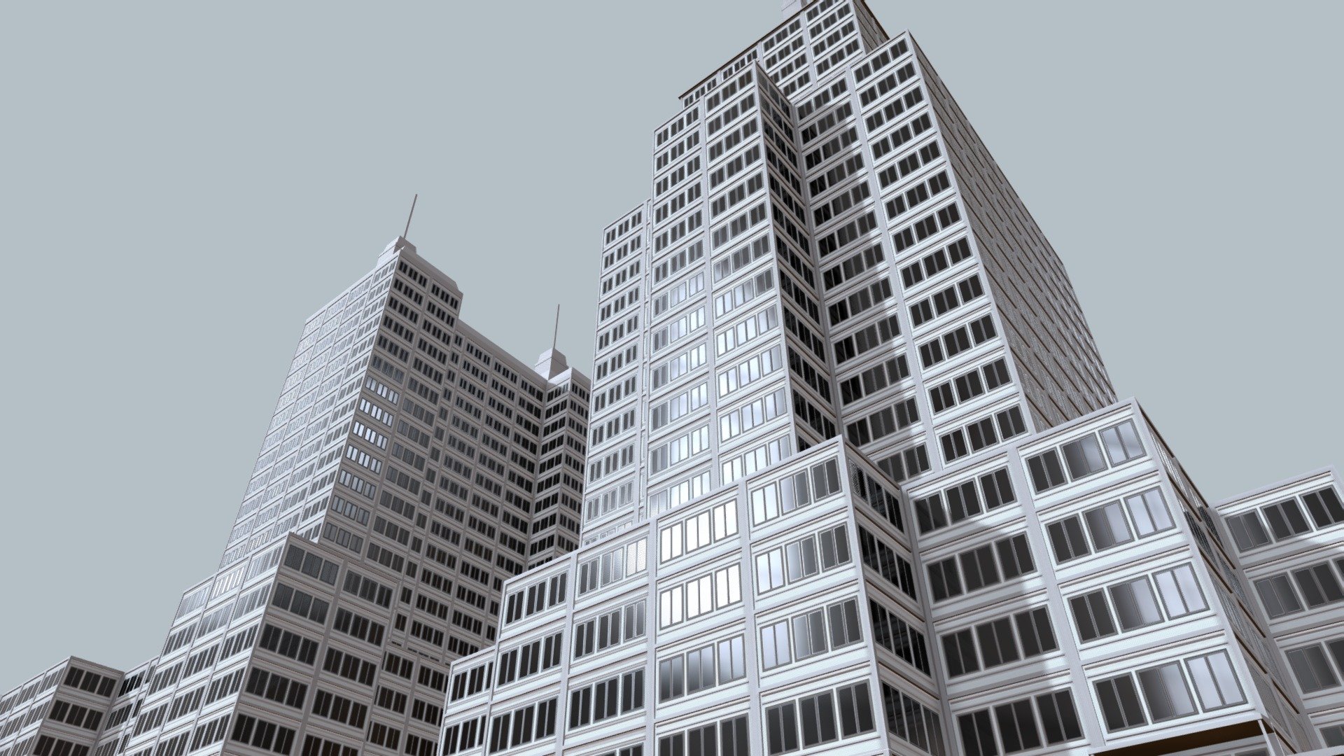 Office or Apartment Building - Office or Apartment Building - Buy Royalty Free 3D model by jimbogies 3d model