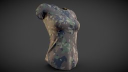 Camo T-shirt forest, stick, urban, clothes, camo, ready, womens, t-shirt, pocket, woodland, camoflauge, game, 3d, pbr, model, military, female, fantasy, textured, clothing