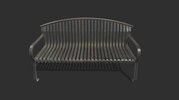 Bench 09 Generic Low Poly PBR Realistic wooden, style, plank, bench, exterior, rust, realtime, worn, vr, park, ar, dirty, outdoor, seating, realistic, old, iron, destroyed, lods, asset, pbr, lowpoly, design, street, gameready, moderm