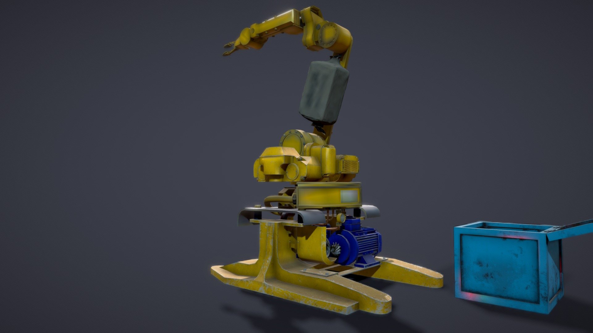 Animated industrial manipulator - optimized for AR, mobile.

The robotic arm is used for multiple industrial applications, from welding, material handling, and thermal spraying, to painting and drilling. The robotic technology also provides human-like dexterity in a variety of environments 3d model