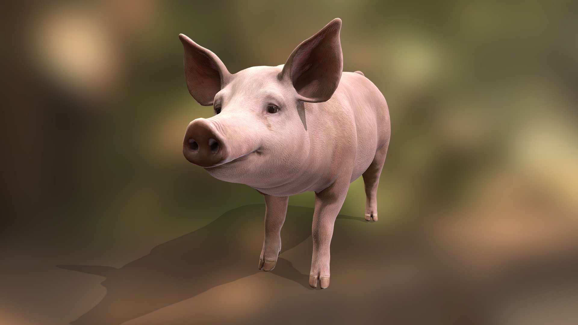 Pig 3d blender test - Pig - Download Free 3D model by BojanBabic (@bokadigimon) 3d model