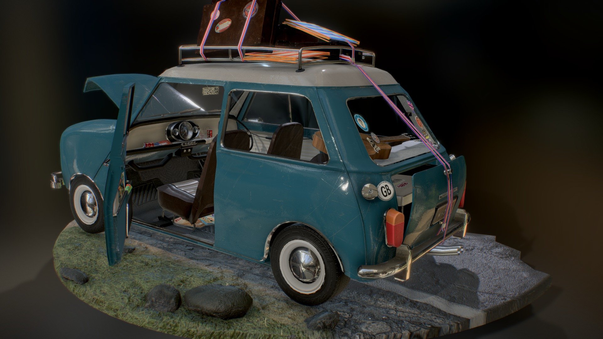 I know I still have the Aston Martin to fix but&hellip; well :D

https://www.artstation.com/artwork/JDLWZ

And for those who want to see the toolbag viewer you can go on my portfolio too : http://www.niouhop.com/#cooper - Morris Cooper S / Austin Mini / MK1 - 3D model by niouhop 3d model