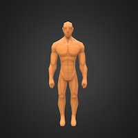 Low poly man paint, 3dcoat, wip, blender, wow, hand