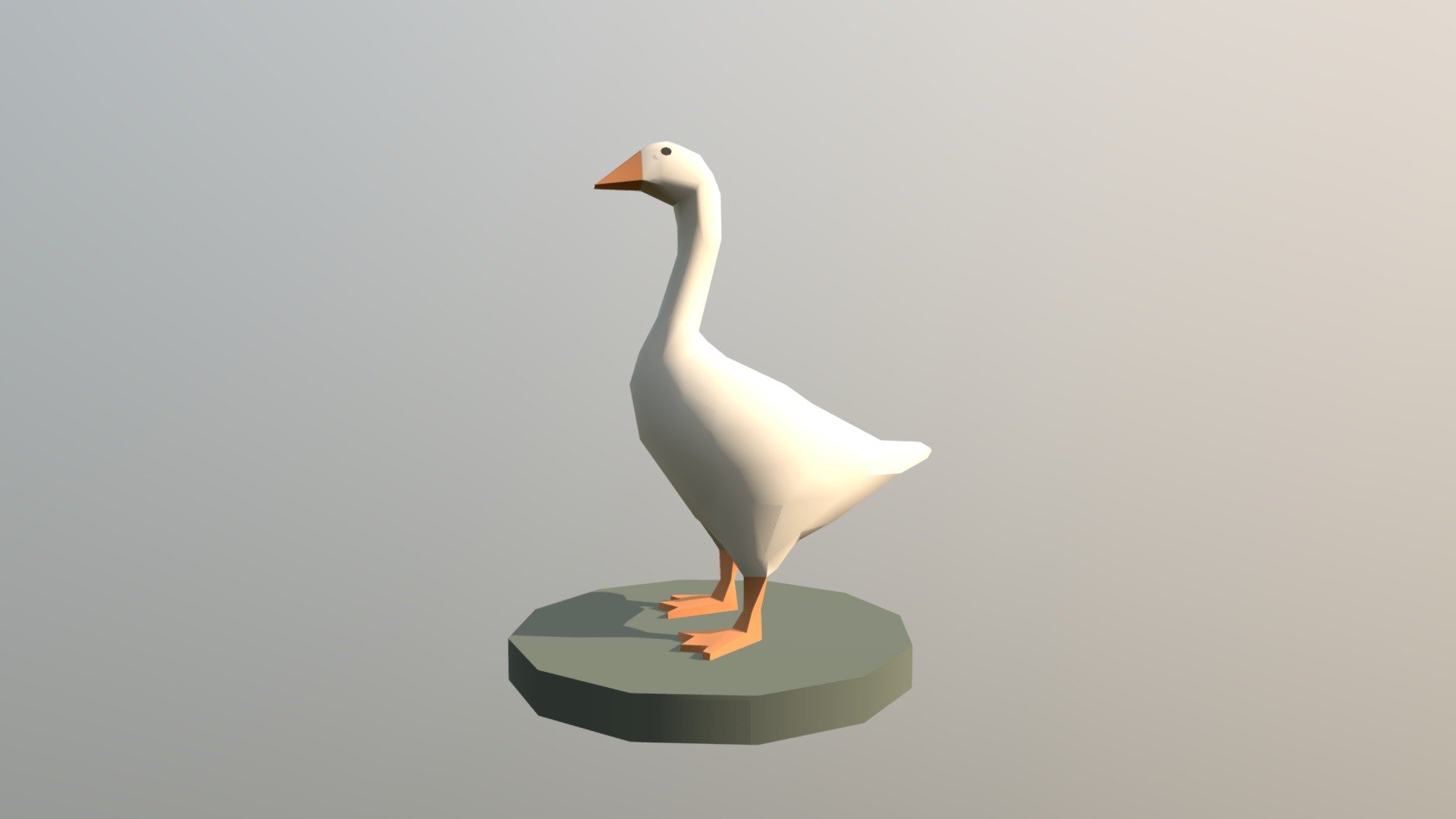 HONK - Goose from Untitled Goose Game - Download Free 3D model by Nitomatta 3d model