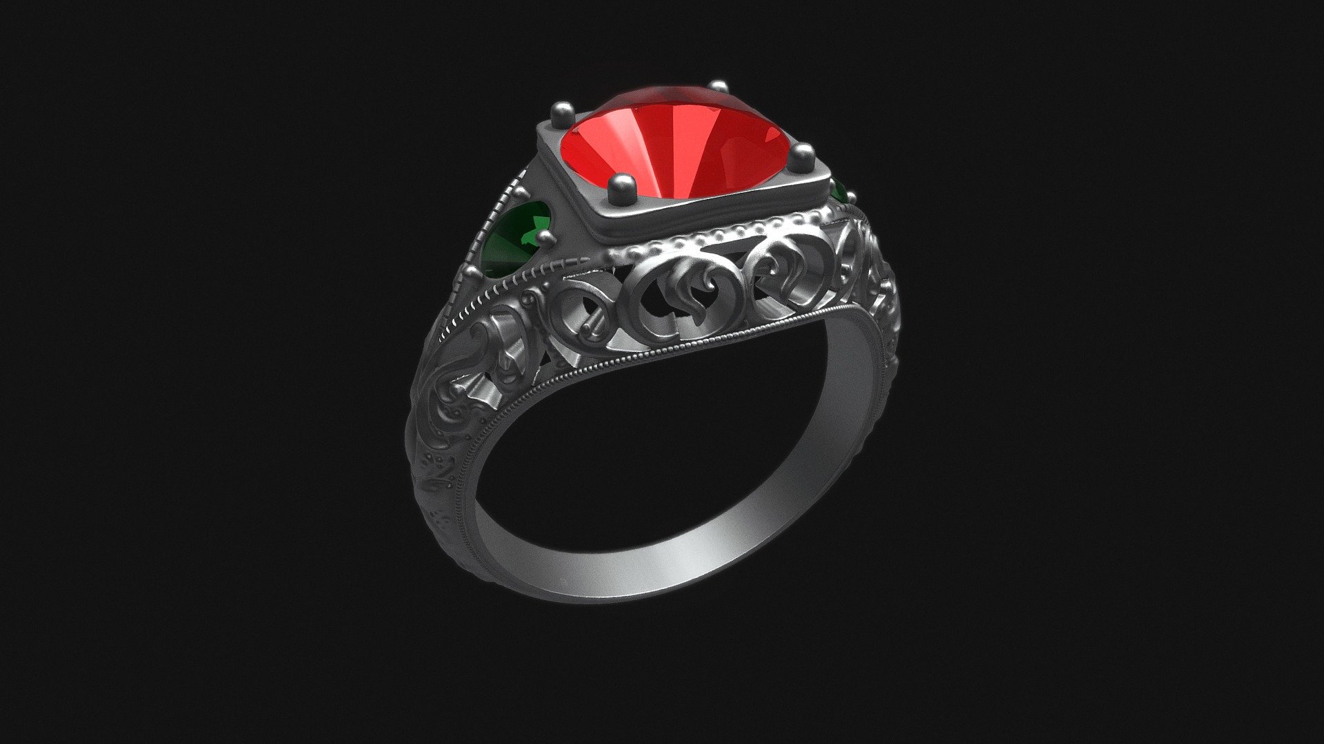Engagement ring - Anillo Compromiso - 3D model by Drilerman 3d model