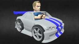 Brian´s Skyline 3D print model chibi, cars, toys, collection, bobblehead, vehicledesign, chibicharactermodel, cartoon, fast-and-furious, chibicars