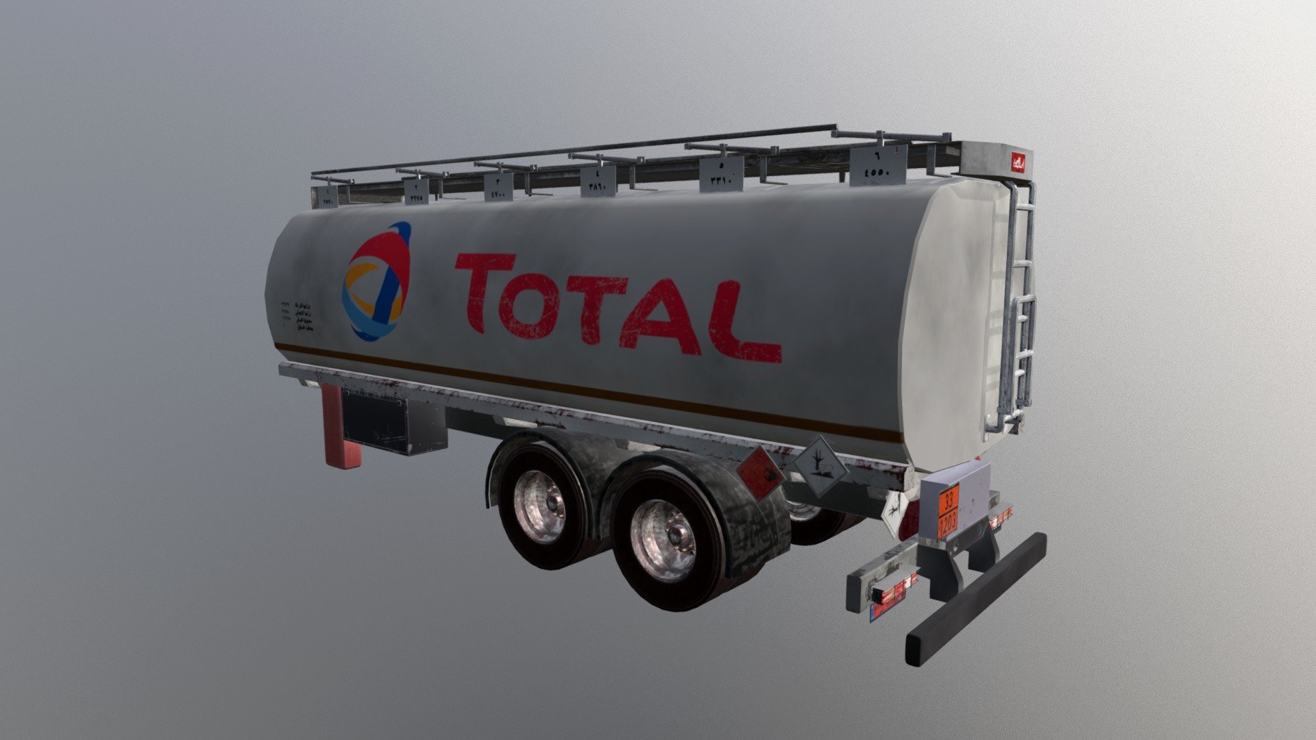 Petrol Tanker - 3D model by freddymhanna 3d model