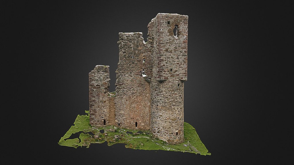 A photogrammetry model of Ardvreck Castle, Assynt, Highland, Scotland.   - Ardvreck Castle, Highlands, Scotland - Download Free 3D model by Dr Hugo Anderson-Whymark (@hugoandersonwhymark) 3d model