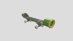 Bamboo Skatboard skateboard, bombrushcyberfunk