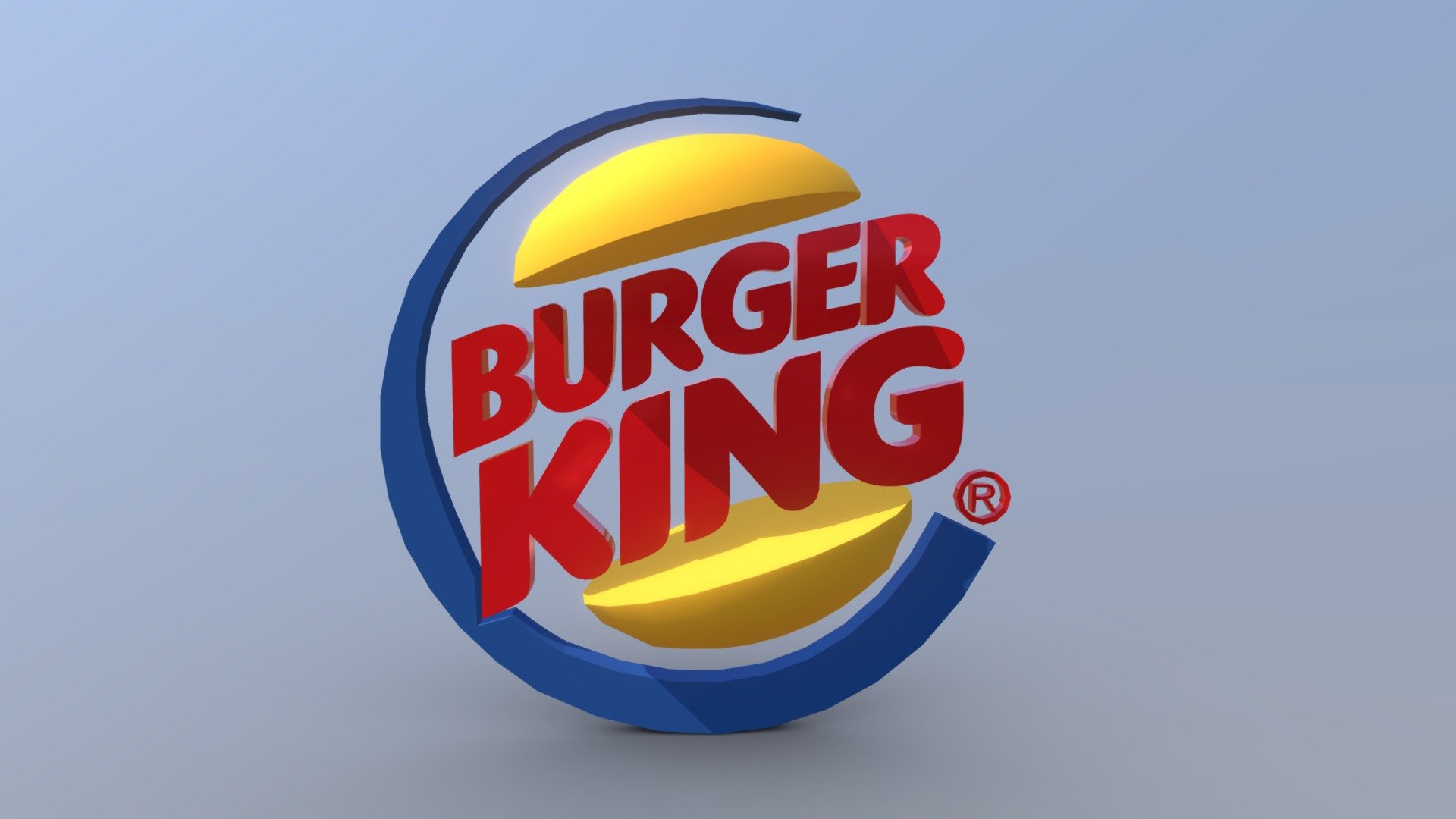 Burger King Logo - 3D model by 5unchking 3d model