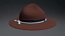 Campaign Hat (Brown) police, hat, cover, mounted, brown, headgear, campaign, rangers, headwear, military, royal, campaign-hat