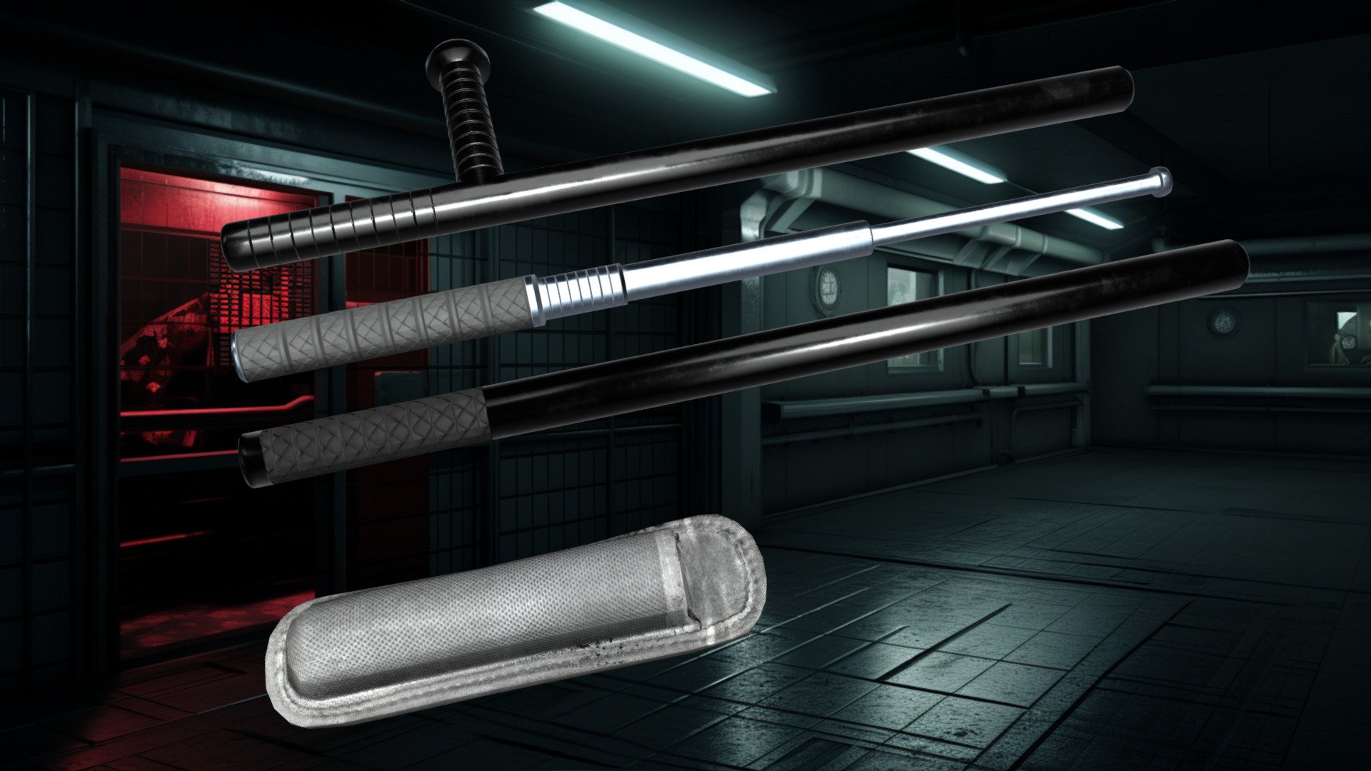 Discover EveBat Studios Animation and Game Development Projects here!: bit.ly/EveBatStudios 

Your Complete Self-Defense Solution!





Standard Tactical Baton: This standard baton offers precision and control. The textured grip ensures a secure hold, while the matte black finish adds a professional touch.




Riot Tactical Baton: Designed for crowd control, this baton features reinforced steel construction, a rubberized handle and a second handle that acts as a hand guard to protect the user.




Collapsing Baton: Compact and discreet, this stainless steel baton extends with a quick flick, making it ideal for close-quarters situations. Its secure locking mechanism prevents accidental deployment.



Compact 3D-Scanned Holster: Made from durable polymer, the holster offers a custom fit for the collapsing baton. It's versatile with belt loop and MOLLE attachments, ensuring quick, secure access.

The Tactical Baton Trio: Versatile, Durable, and Ready for Any Situation. Your Safety – Our Priority! - Tactical Baton Trio Pack - Buy Royalty Free 3D model by Eve Bat Studios (@EveBatStudios) 3d model