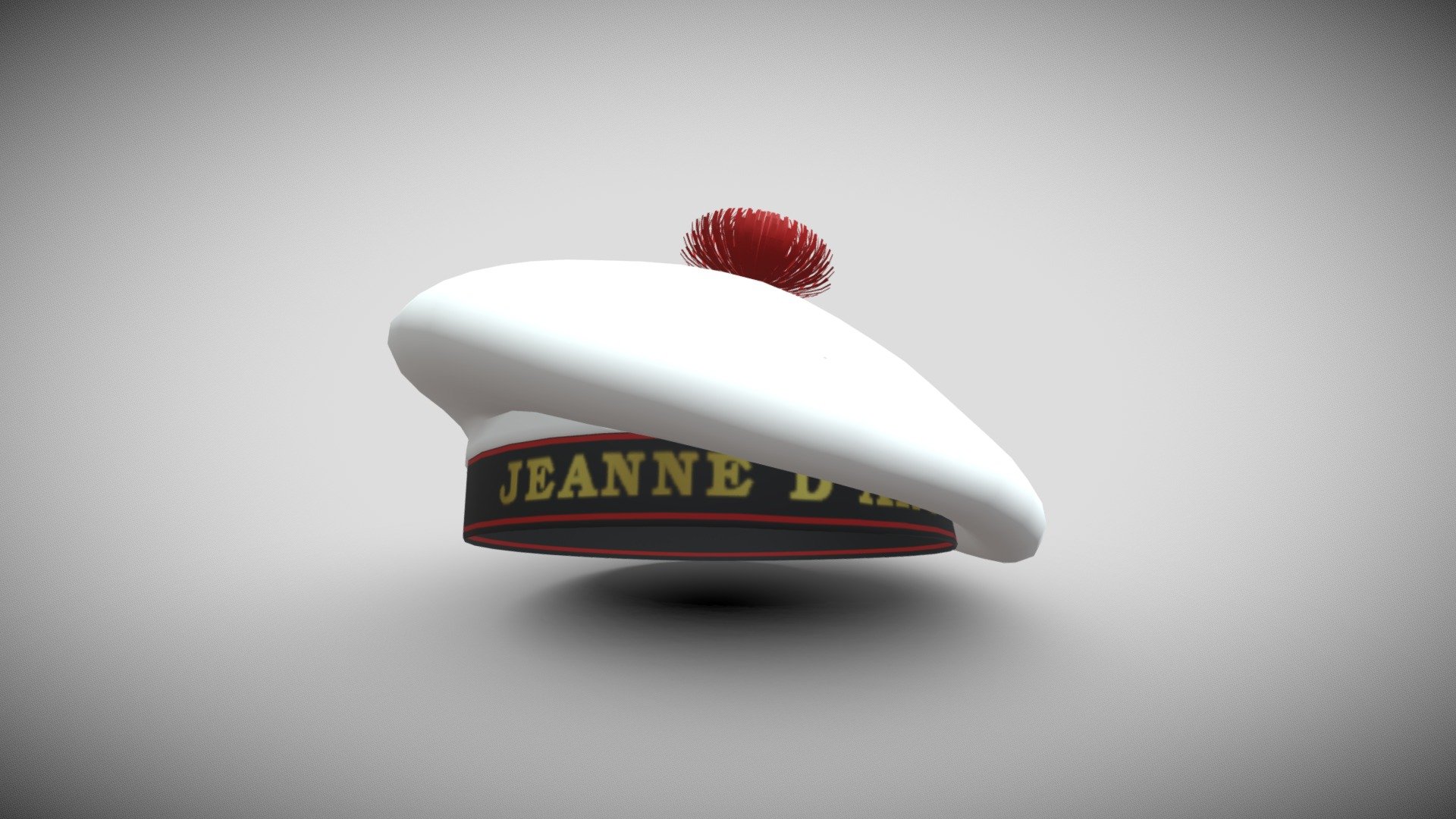 This is a French Navy sailor's cap. The logo on the ribbon reveals that it belongs to the &ldquo;Tactical Fleet Jeanne d'Arc