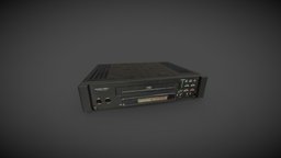 Old VCR games, unreal, table, old, recorder, cassette, vcr, vhs, tapes, unity, game, lowpoly, video-recorder, noai