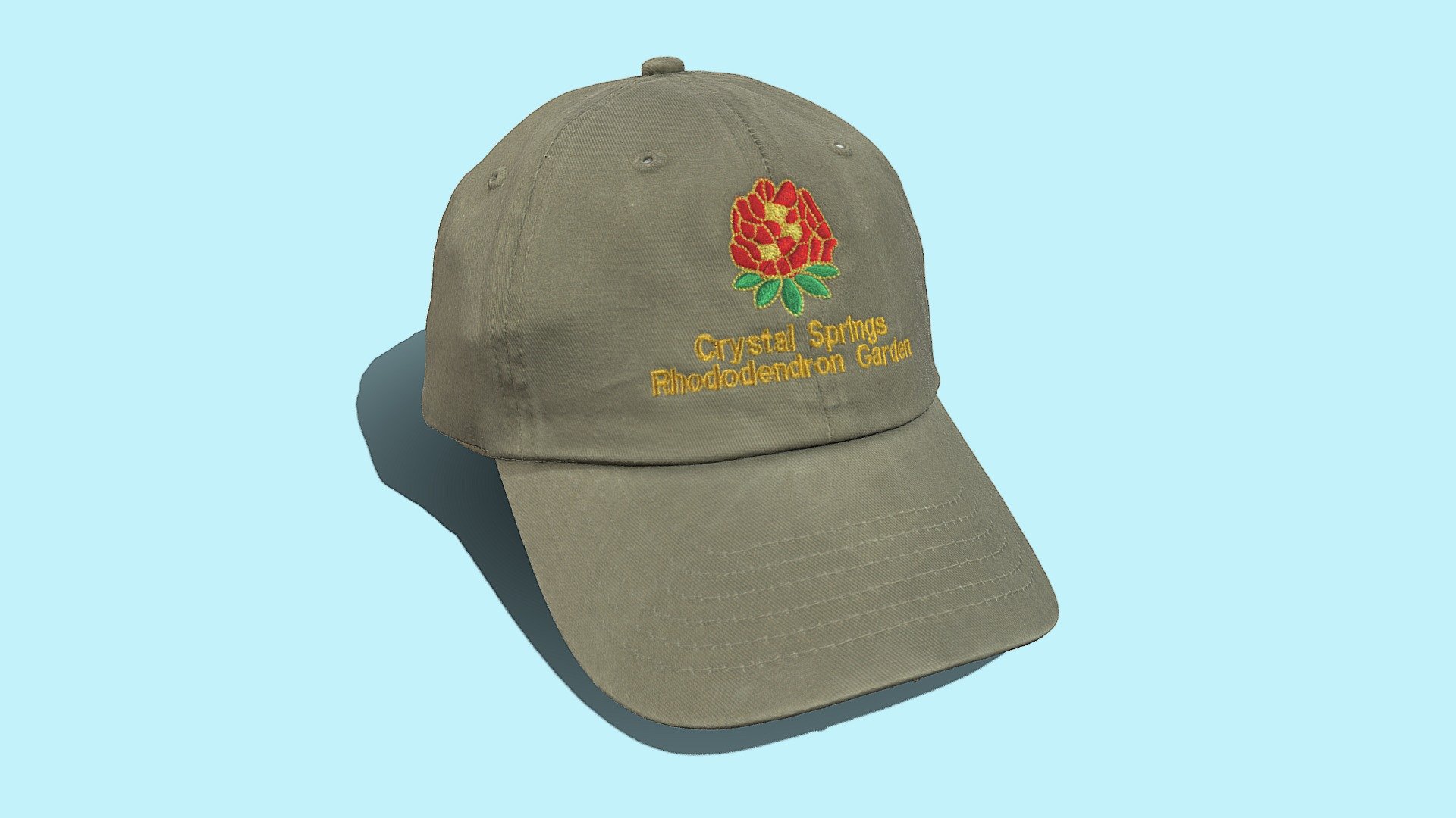 An example of our 3D scanning capabilities for apparel items.

This unisex baseball cap was scanned with the Artec Space Spider and cleaned up in Artec Studio 15. The cap is from the Crystal Springs Rhododendron Garden in Portland, OR 3d model