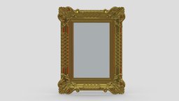 Classic Frame 08 room, victorian, frame, grand, luxury, vintage, classic, vr, ar, general, gallery, decor, picture, museum, realistic, old, accent, carved, baroque, classical, housewares, rococo, 3d, design, house, decoration, interior, wall