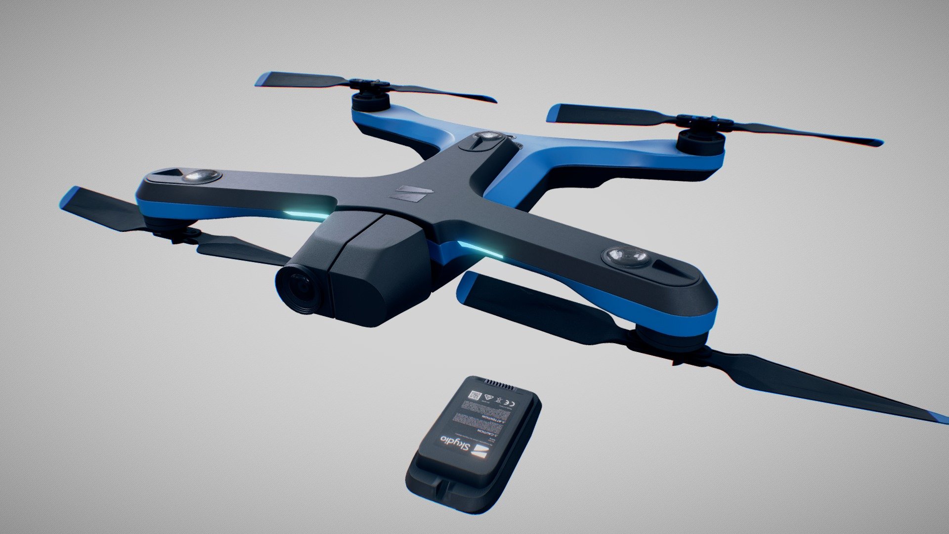 Skydio 2 - Drone - Skydio 2 - Drone - 3D model by msanjurj 3d model