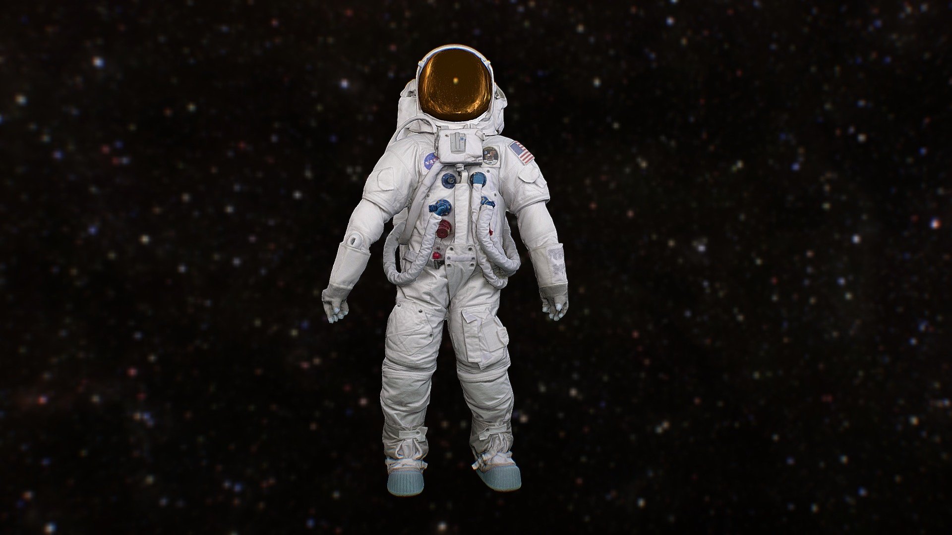 See Arc/k Catalog Page - https://collections.arck-project.org/view/ARCK3D0000000315/

Photogrammetry of a USA space suit replica from the Apollo 11 space mission set up for lunar exporation.

The Arc/k Project is dedicated to digitally preserving and sharing cultural heritage in new and powerful ways for advocacy, access, education and research. Support The Arc/k Project: https://arck-project.org/support-the-arck-project/ - United States Spacesuit (Lunar Mode) - 3D model by arck-project 3d model