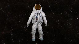 United States Spacesuit (Lunar Mode) lunar, nasa, astronaut, spacesuit, apollo11, usa, space