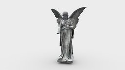 Angel sculpture wings, angel, cemetery, munich, decay, meshmixer, munchen, macbookair, 3d, scan, sculpture, iphone12promax, objectcapture, photocatch, giesing, ostfriedhof, noai