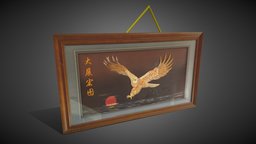 Picture object, photo, frame, eagle, decor, picture, statue, realistic, real, pictureframe, 3dsculpture, interiordesign, picture-frame, 3dstatue, sketchup, 3d, art, model, design, house, home, animal, decoration, 3dmodel, sketchfab, sculpture, interior, eaglepicture, animaldecor