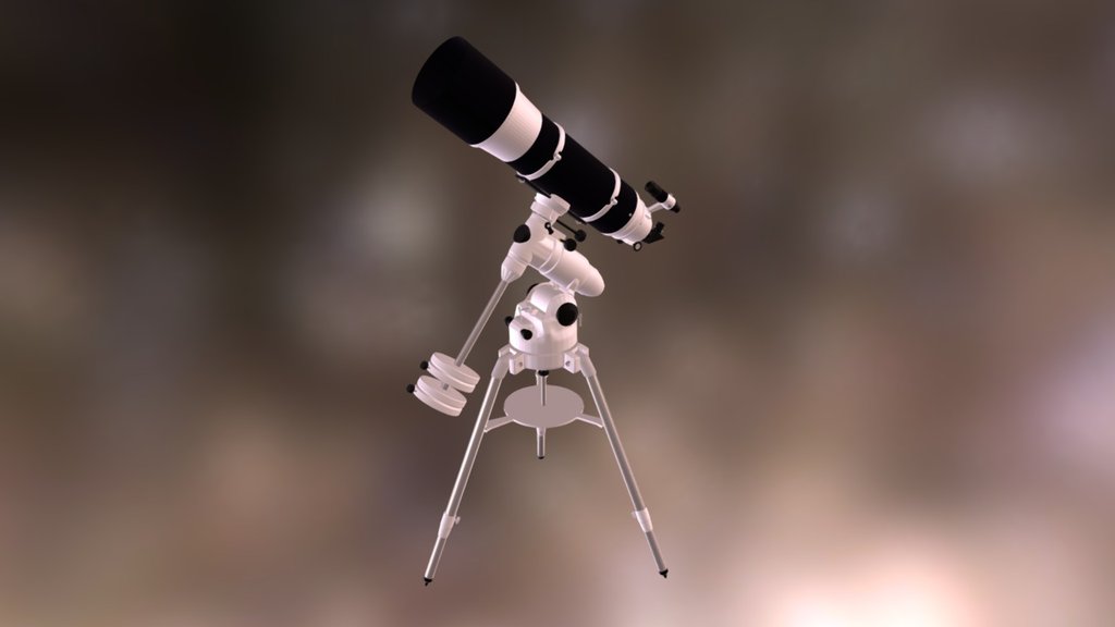 Refractor Telescope - Telescope-by Mugira - 3D model by M.Gibran Ramadan.R (@Mugira) 3d model