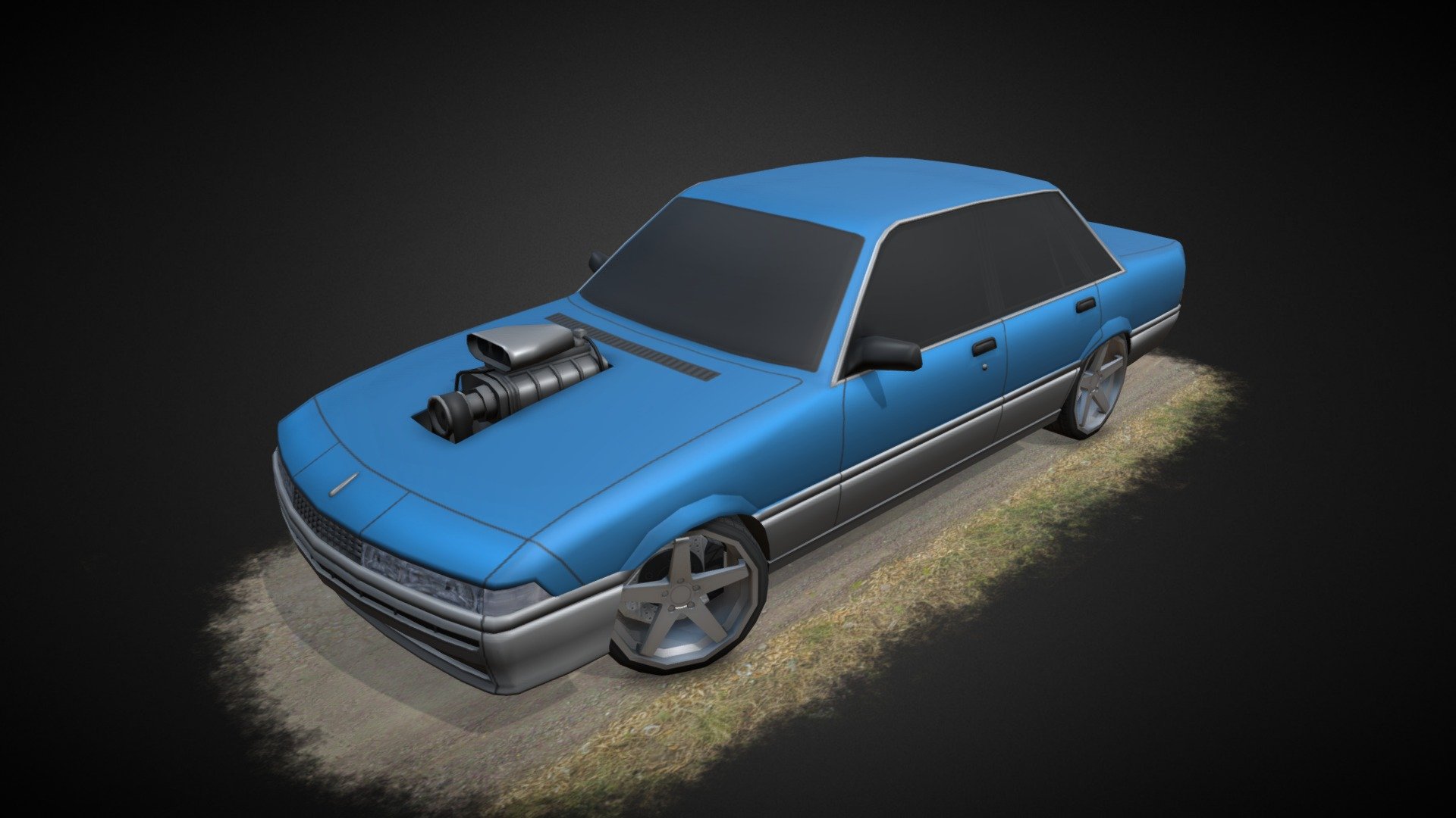 Holden Vl Calais Turbo - 3D model by Devsanterr 3d model