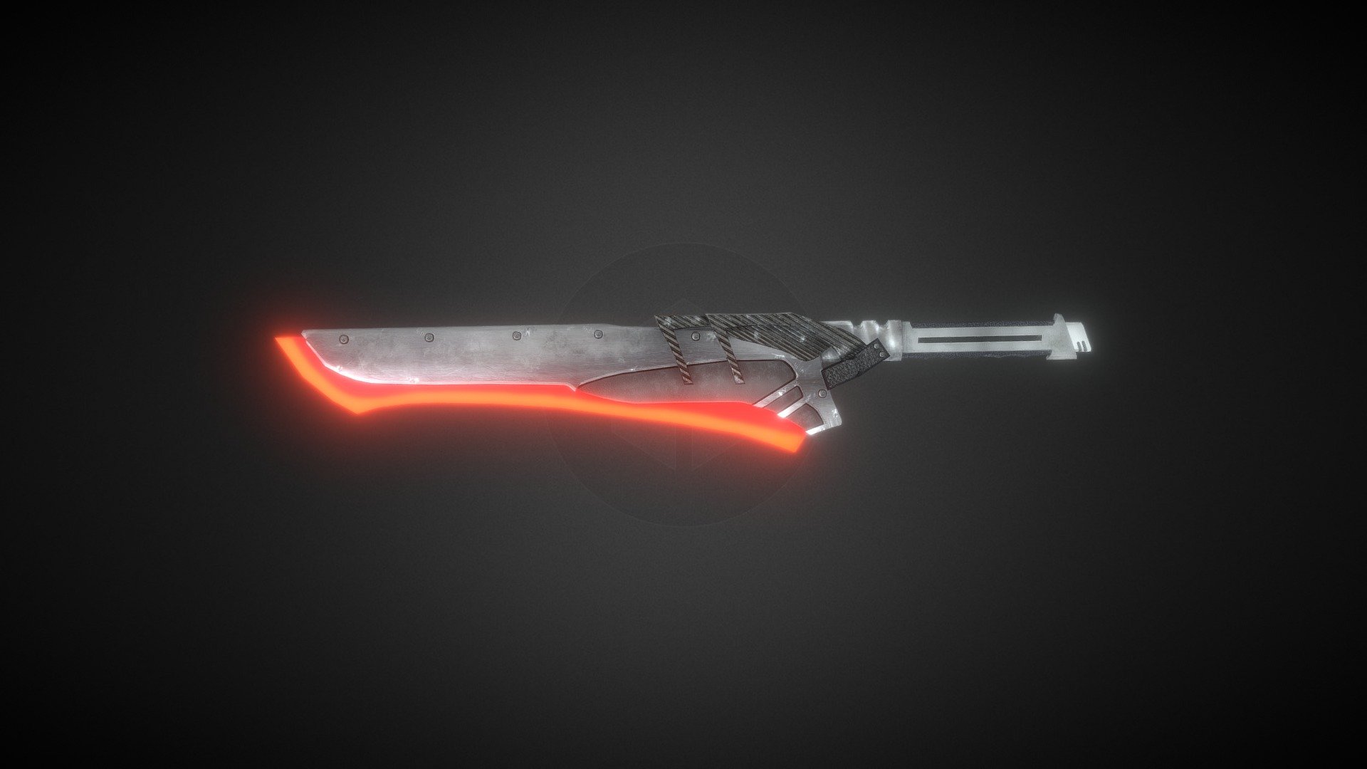 Futuristic Sword - 3D model by StarGames studio (@StarGamesstudio) 3d model