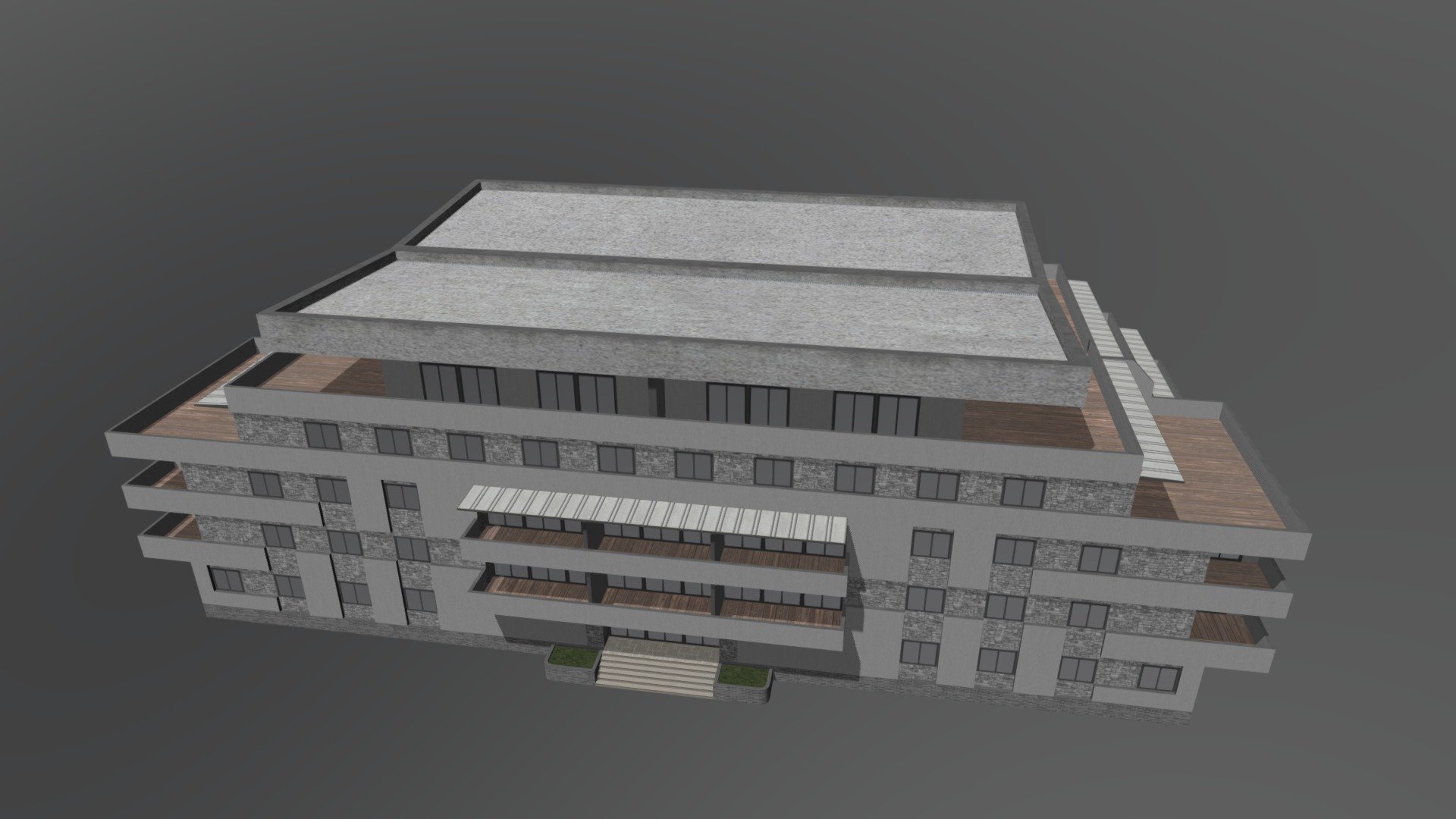 Aris Apartments for Cities Skylines 3d model