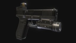 Pistol Gun with attachments