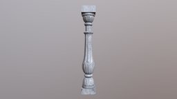 Damaged Pillar column, pillar, substancepainter, substance