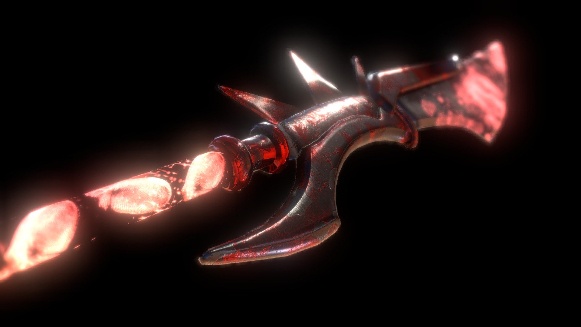 Oi, oi, look at this spear! Because of coming Halloween it was cursed!
I reworked my early spear model - now its textures are more optimised and its topology became better! Also this time I played with emission, hope you'll enjoy this model!
Happy Halloween! - Cursed Spear - 3D model by eclipsomatic 3d model