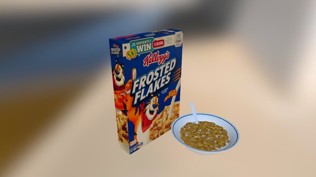 Frosted Flakes Cereal - Frosted Flakes Cereal - 3D model by Billy Jackman (@billyjackman3d) 3d model