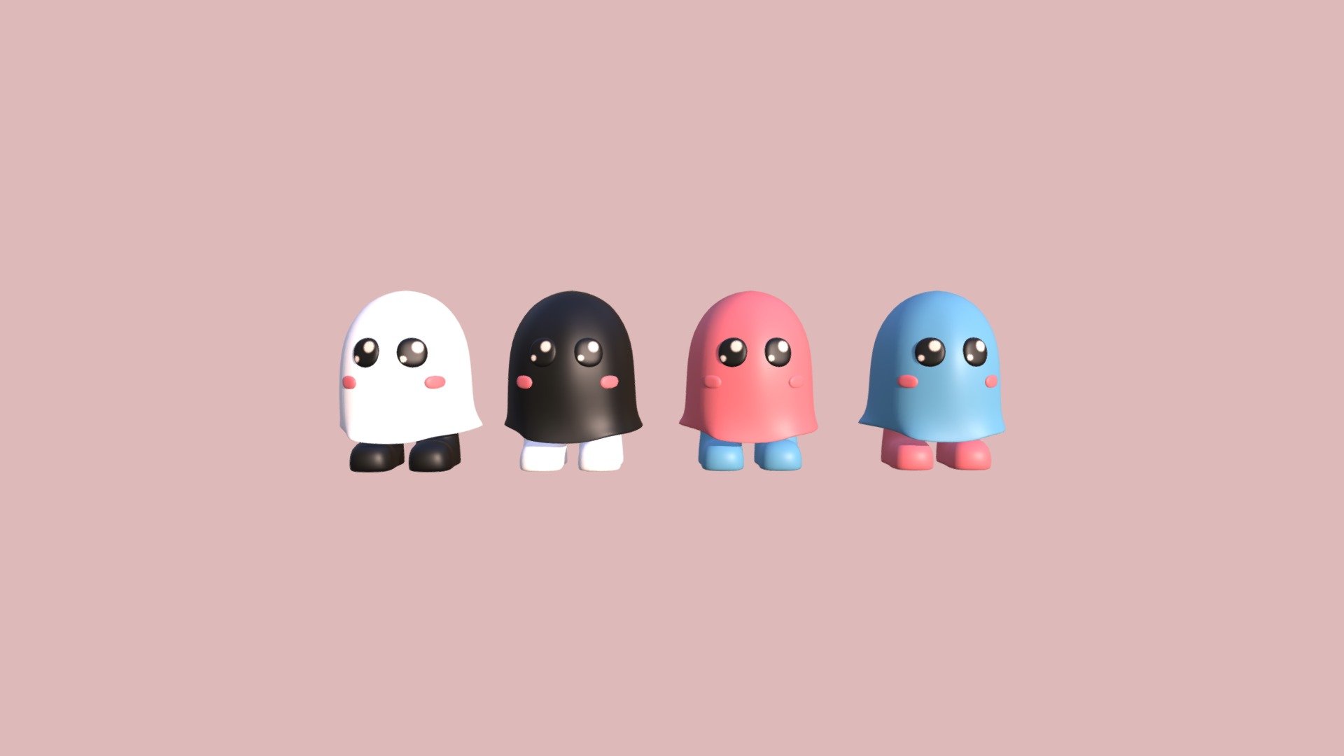 4 different ghosts just waiting to be in your render. Use one, some or use all, the choice is yours.

All ghosts are UV unwrapped and textured 3d model